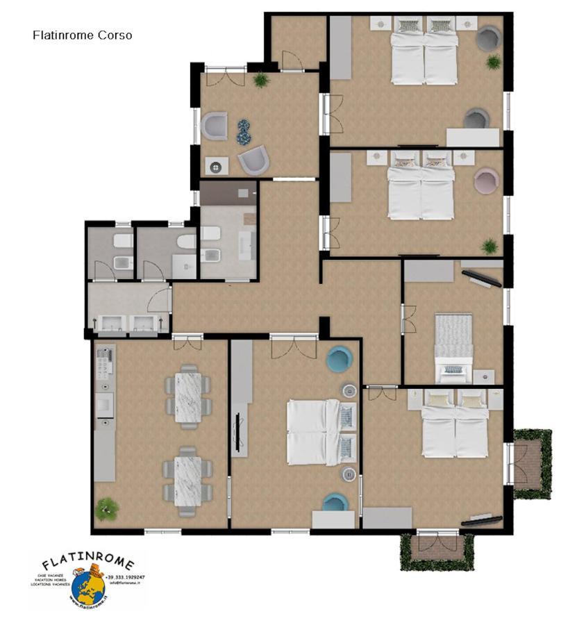 Appartamento "Corso - Cuore Di Roma" By Flatinโรม ภายนอก รูปภาพ